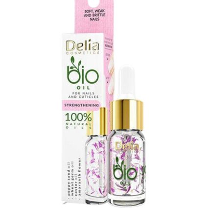 Delia Bio Strengthening Oil for Nails & Cuticles – Strengthening & Nourishing Nail Care – 10 ml
