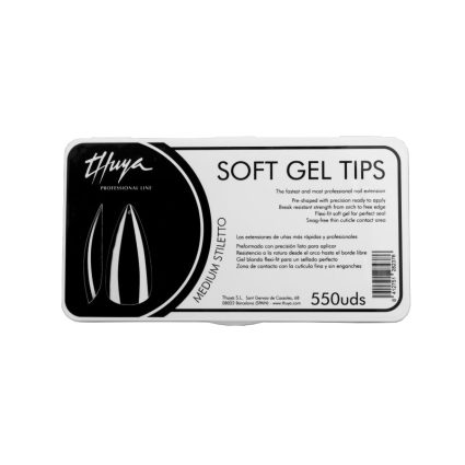 Thuya Soft Gel Nail Tips – Stiletto Shape Professional Nail Extensions – 550 Pcs