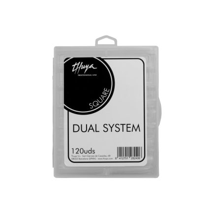 Thuya Dual System Nail Tips – Square Shape Professional Nail Extension Molds – 120 Pcs