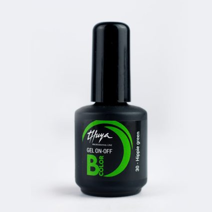 Thuya B.Color Gel On-Off #30 Hippie Green – Cheerful Green Gel Polish – 14 ml