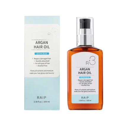 RAIP R3 Argan Hair Oil – Ocean Blue Scented Nourishing & Smoothing Hair Oil – 100 ml