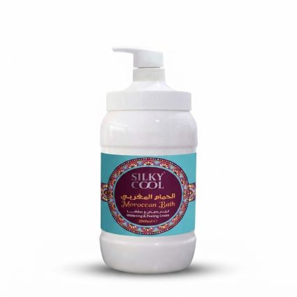 Silky Cool Moroccan Bath Whitening & Peeling Cream Scrub 2000 ml – Gentle Exfoliating Cream for Radiant Skin