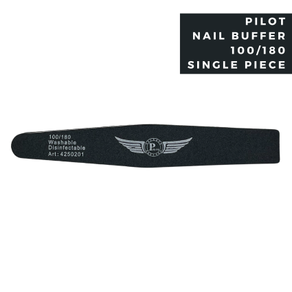 Pilot S7PK-M Nail Buffer 180/100 Grit – Professional Double-Sided Nail Shaping & Smoothing Buffer