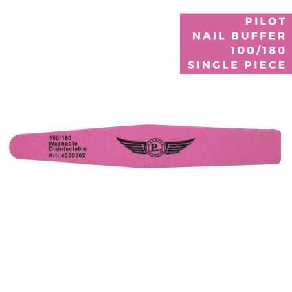 Pilot S7PK-M Nail Buffer 180/100 Grit – Professional Double-Sided Nail Shaping & Smoothing Buffer