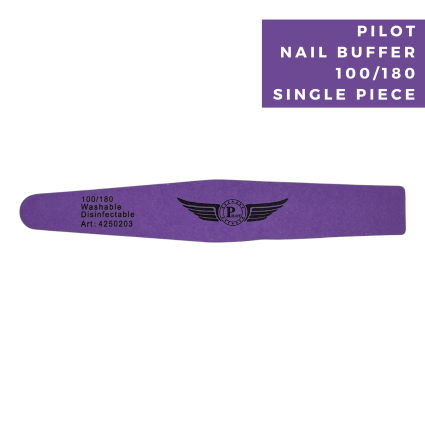 Pilot S7PK-M Nail Buffer 180/100 Grit – Professional Double-Sided Nail Shaping & Smoothing Buffer