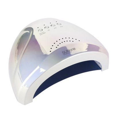 مصباح أظافر UV/LED بقدرة 48 واط مع قابس بريطاني – موديل Sun One – لون فضي معدني