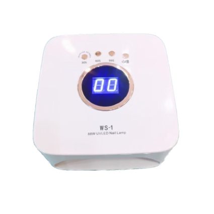مصباح أظافر قابل لإعادة الشحن بقوة 88 واط WS-1 – أبيض – لتجفيف وتثبيت جل الأظافر UV وLED