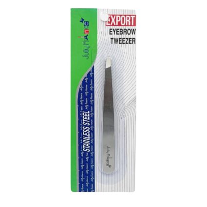 Jully France JF-1326 Slant Tip Eyebrow Tweezer 9.5 cm – Precision Brow Shaping & Hair Removal Tool