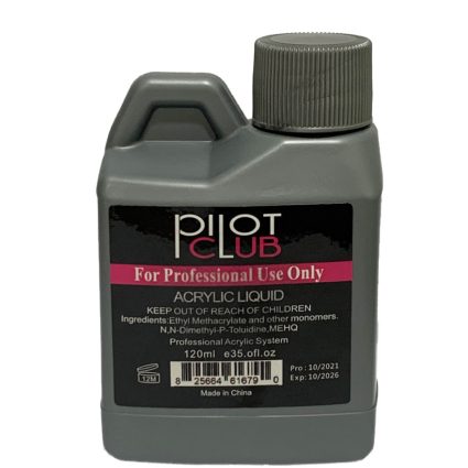 Pilot Club Acrylic Liquid – Professional Acrylic Nail Monomer – 120 ml
