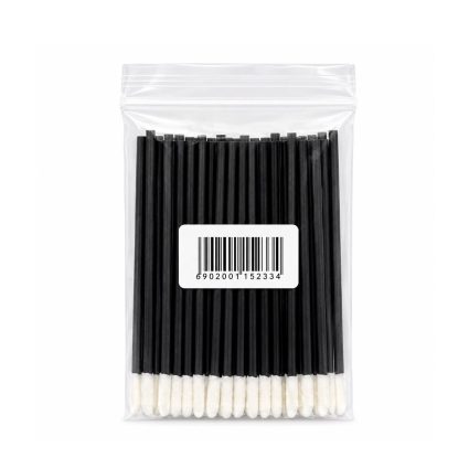 Amora Disposable Lip Brushes – Pack of 50 pcs / Black
