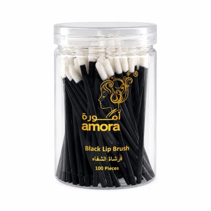 Amora Disposable Lip Brushes – Pack of 100 pcs / Black