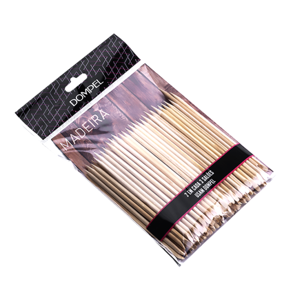 Dompel Wooden Cuticle Sticks – Dual-Ended Manicure & Nail Care Tools – 10 Pcs / 100 Pcs