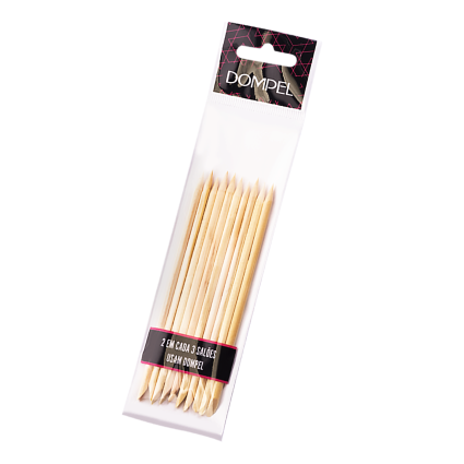 Dompel Wooden Cuticle Sticks – Dual-Ended Manicure & Cuticle Care Tools – 10 Pcs / 100 Pcs