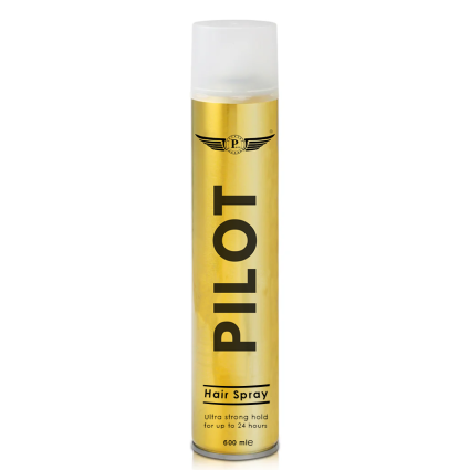 Pilot Hair Spray – 600 ml Long Lasting Styling Spray, Up to 24 Hour Hold, Controls Flyaways & Baby Hair, Professional Salon Finish