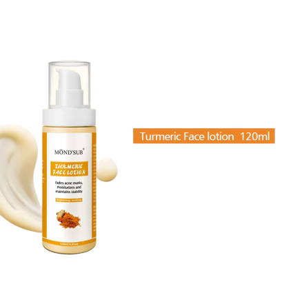 Mondsub Turmeric Face Care Line – Toner, Essence, Lotion, Cream & Mud Mask , Dark Spot Lightening & Skin Brightening Formula – Face Lotion Only/-