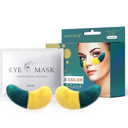 MOND’SUB Double-Color Hydrogel Eye Masks – 6 Pairs – Seaweed