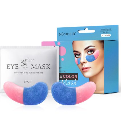 MOND’SUB Double-Color Hydrogel Eye Masks – 6 Pairs – Cherry