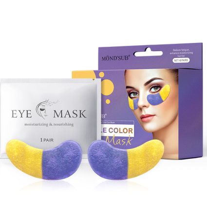 MOND’SUB Double-Color Hydrogel Eye Masks – 6 Pairs – Lavender