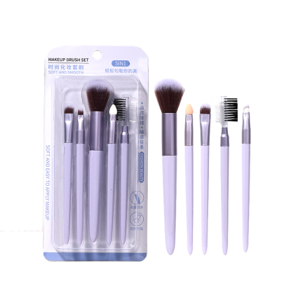 Pilot SY609 Purple Makeup Brush Set – 5 Pieces