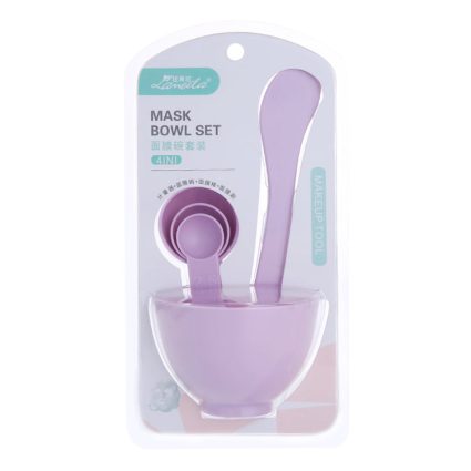 9064 Face Mask Mixing & Application Set – 6-Piece Professional Facial Skincare Tool Kit – Purple