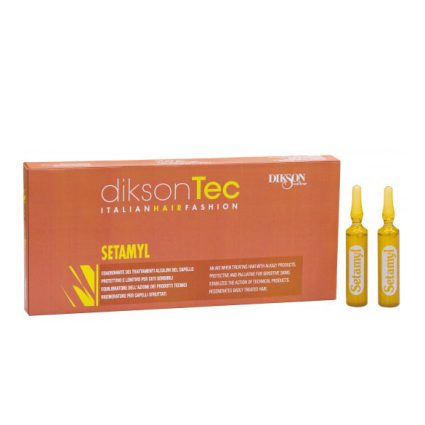 Dikson Setamyl Hair Ampoules for Chemically Treated & Damaged Hair 12x12ml – Hair Repair & Scalp Care Treatment