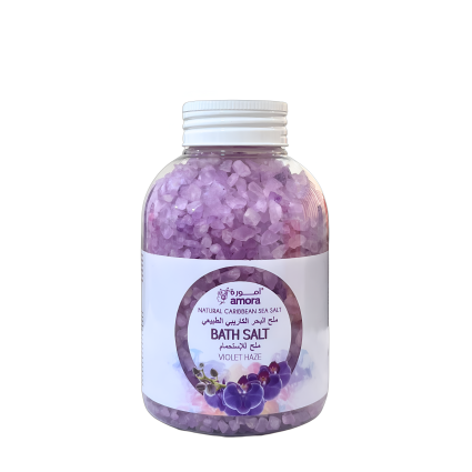 Amora Caribbean Sea Aromatic Bath Salt – Violet Haze – 600g