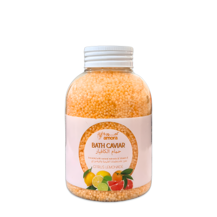 Amora Bath Caviar Beads – Citrus Lemonade – 370 g