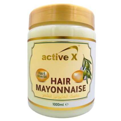 ActiveX Hair Mayonnaise With Egg & Olive Oil Extract 1000 ml – Rich Hair Mask for Healthier, Shinier, and Softer Hair