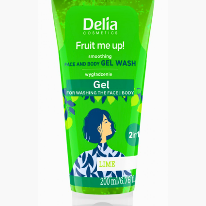 Delia Fruit Me Up Lime Face & Body Gel Wash – 200ml