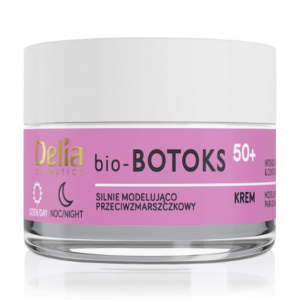 Delia Bio-Botoks Intense Anti-Wrinkle & Contour Modelling Face Cream 50+ Vegan- Intense Anti-Wrinkle & Contour Modelling – 96% Natural