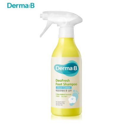 Derma:B DeoFresh Foot Shampoo – Clean Cotton Scented Refreshing & Odor Control Foot Cleanser – 400 ml