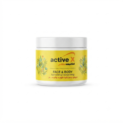 ActiveX Face & Body Lightening & Scrubbing Cream with Argan Oil – 500ml