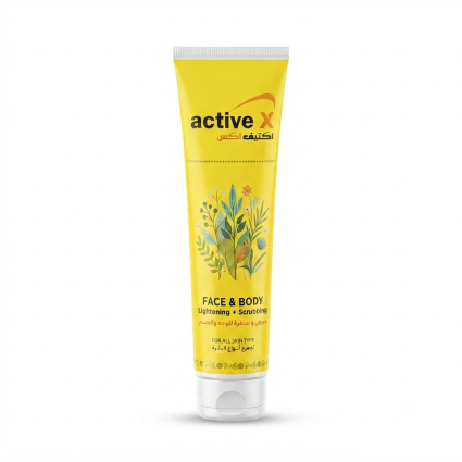 ActiveX Face & Body Lightening & Scrubbing Cream with Argan Oil – 150ml