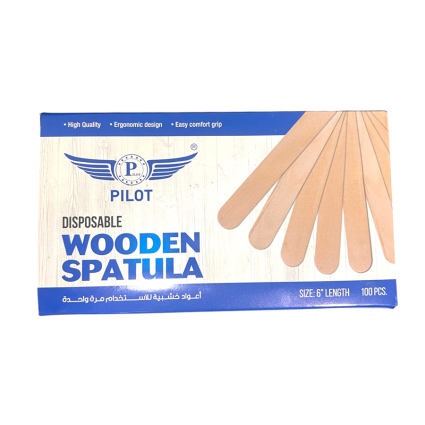 Pilot Blue Wooden Wax Spatulas – 100 Pcs
