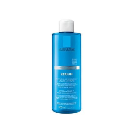 La Roche-Posay Kerium Doux Extreme Physiological Shampoo-Gel – Gentle & Soothing Daily Shampoo for Sensitive Scalp – 400 ml
