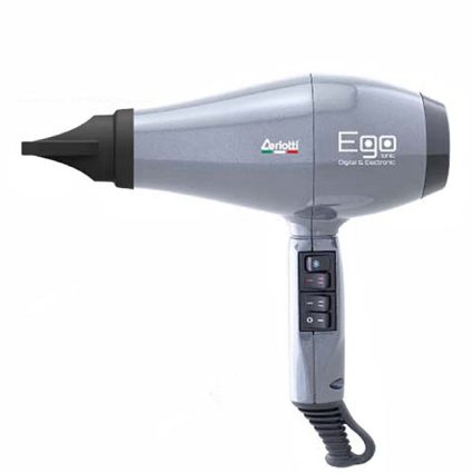 Ceriotti EGO Ionic Professional Hair Dryer – High-Performance Salon Blow Dryer with Ionic Technology – Silver