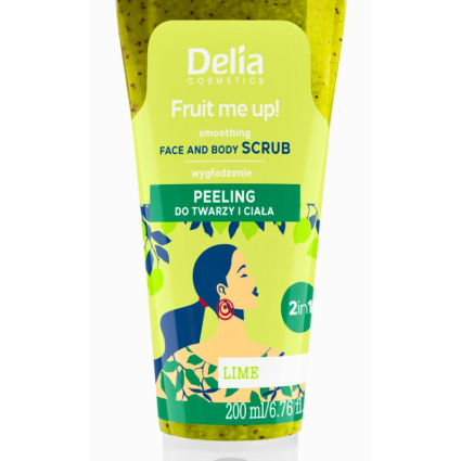 Delia Fruit Me Up 2-in-1 Face and Body Scrub 200ml – Lime