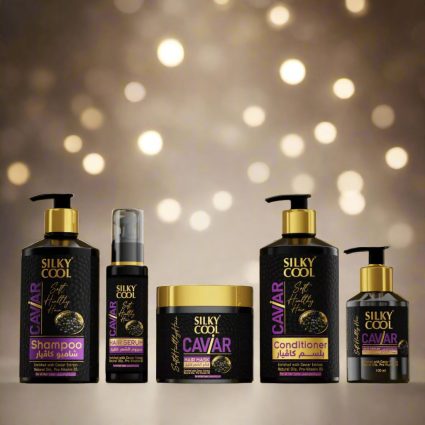 Silky Cool Caviar 5-Piece Hair Care Set