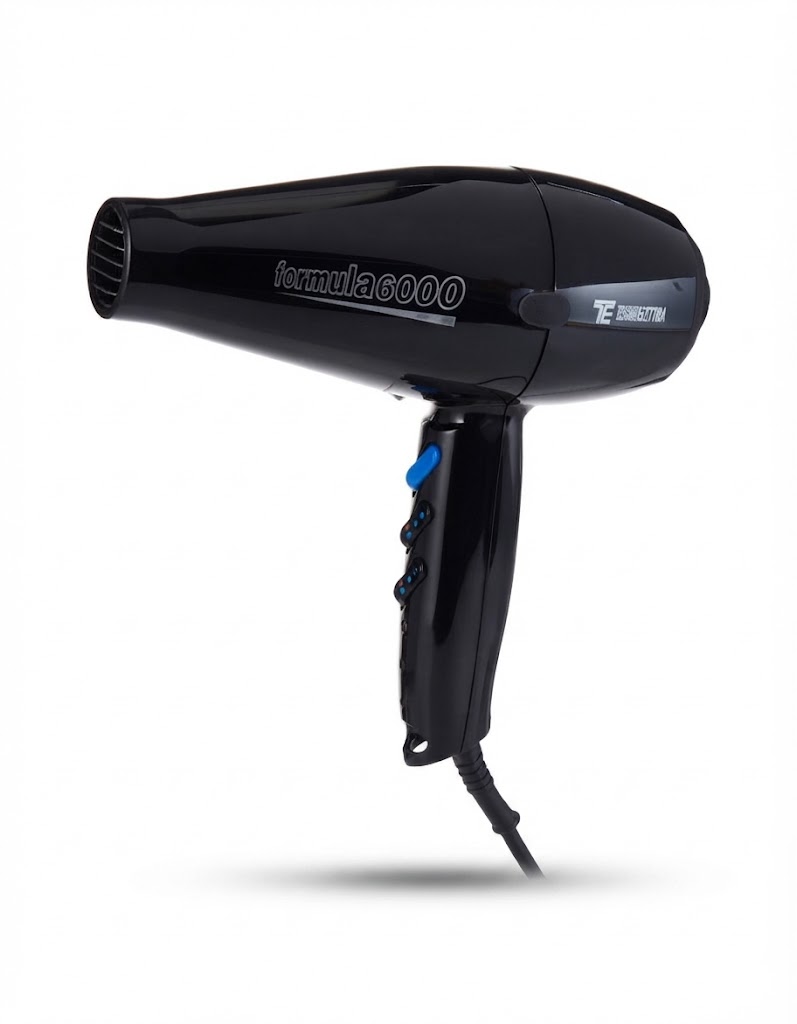 Formula 6000 Professional Hair Dryer – High-Performance Salon Blow Dryer for Fast Drying & Styling – Black