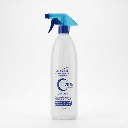 ActiveX Blue Crescent 70% Disinfectant Spray – Natural – 1000ml