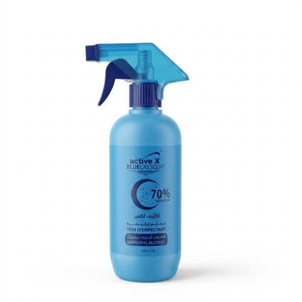 ActiveX Blue Crescent 70% Isopropyl Alcohol Spray – 500ml
