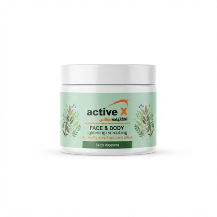 ActiveX Face & Body Lightening & Scrubbing Cream with Aloe Vera – 500 ml