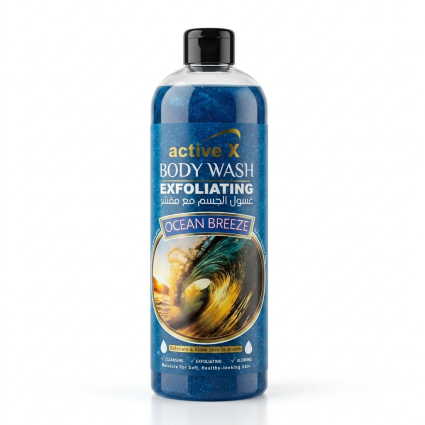 ActiveX Exfoliating Body Wash – Ocean Breeze – 1000ml