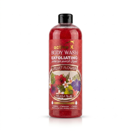 ActiveX Exfoliating Body Wash – Velvet Flower – 1000ml