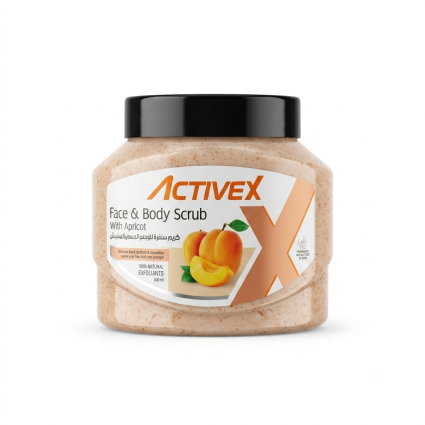 ActiveX Face & Body Scrub 500ml Apricot