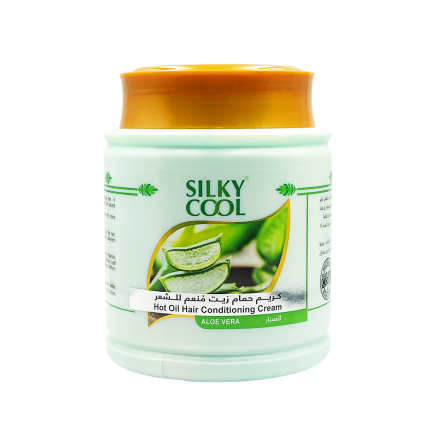Silky Cool Hot Oil 1000 ML – Aloe Vera Infused Deep Hydration & Repair for Dry, Damaged Hair