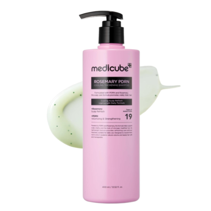 Medicube Rosemary PDRN Cooling Thickening Shampoo – Clarifying, Volumizing & Scalp Care Shampoo – 400 ml