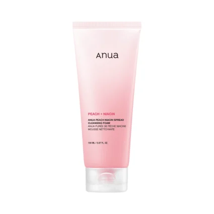 Anua Peach Niacin Spread Cleansing Foam – Brightening & Pore Care Facial Cleanser – 150 ml