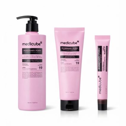 Medicube Rosemary PDRN Korean Hair Care Set – Shampoo, Conditioner & Hair Serum