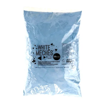 Bbcos Bleach Powder 500 g Blue Clear Bag Packaging – Professional Hair Lightening Powder for Highlights & Meches – Dust-Free Formula, Strong & Even Lift